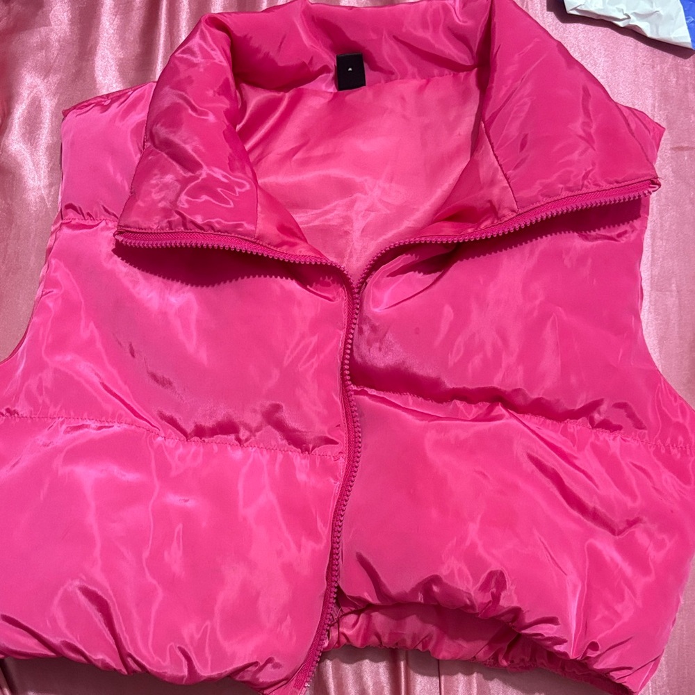 Vibrant Pink Puffer Vest